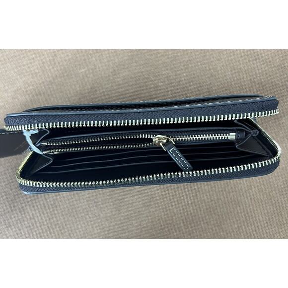 A35 NWT Tory Burch Thea Embossed 2 in 1 Card Case and Continental Wallet - Picture 7 of 8